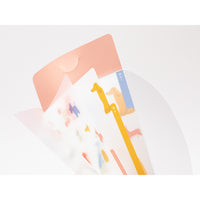 3 Pockets Clear Folder with Flap | A5 Slim | Dogs
